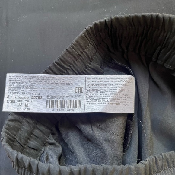 Mango Drawstring Waist Trousers M - Picture 11 of 11